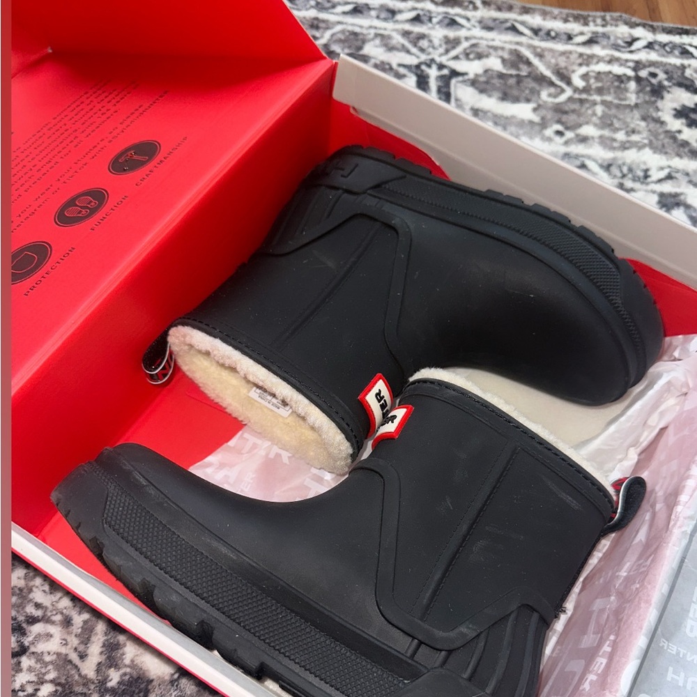 Hunter Black Winter Boots